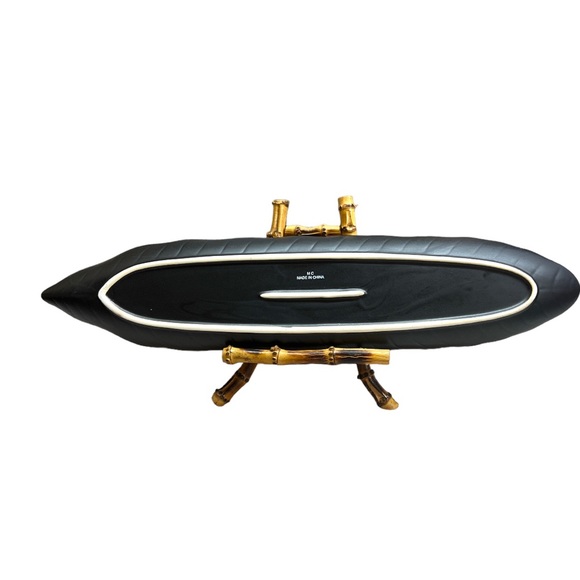 Vintage Decorative Leaf Serving Dish Tray Bowl 17”L 1” Deep - Picture 2 of 5